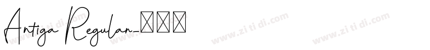 Antiga Regular字体转换
